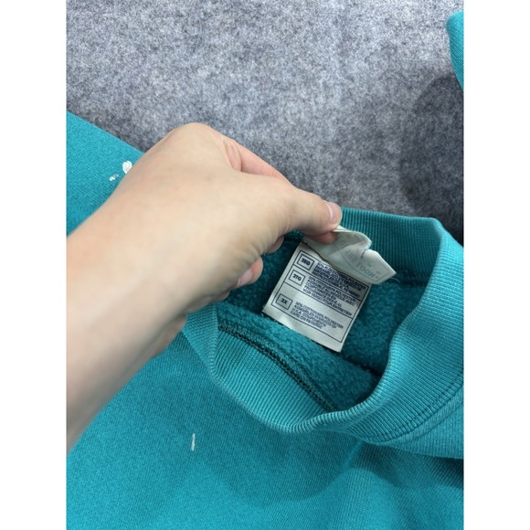 Fruit of the Loom VTG Sweatshirt Crewneck Men's 2X USA Made Blue Cotton Thrashed - Picture 11 of 12